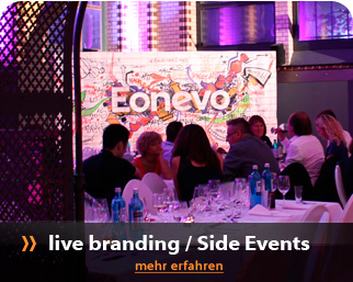 Messe- und Eventmodule mit Livepainting oder Interaktiv Showelement als Side-Event