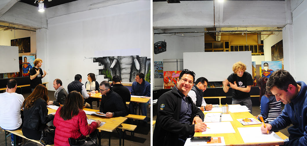 Brainstorming - Graffiti Bags Workshop - Urban Artists Graffiti Taschen Teamevent und andere Teamevents mit Street Art in Berlin Bild 1 Brainstorming - Graffiti Bags Workshop - Urban Artists Graffiti Taschen Teamevent und andere Teamevents mit Street Art in Berlin Bild 1