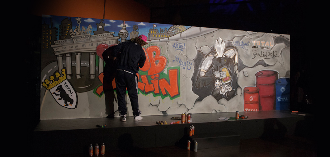 Show-Graffiti für Ihr Event oder Messeauftritte