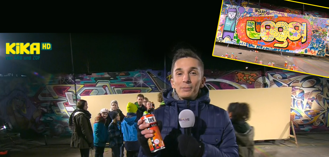 Live Graffiti für LOGO! und KIKA im TV