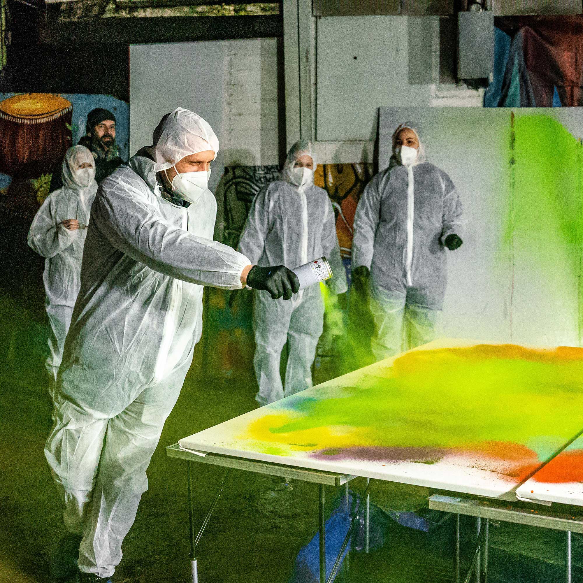 Actionpainting Workshop Speedpainting Workshop buchen Graffitiworkshop - URBAN ARTISTS