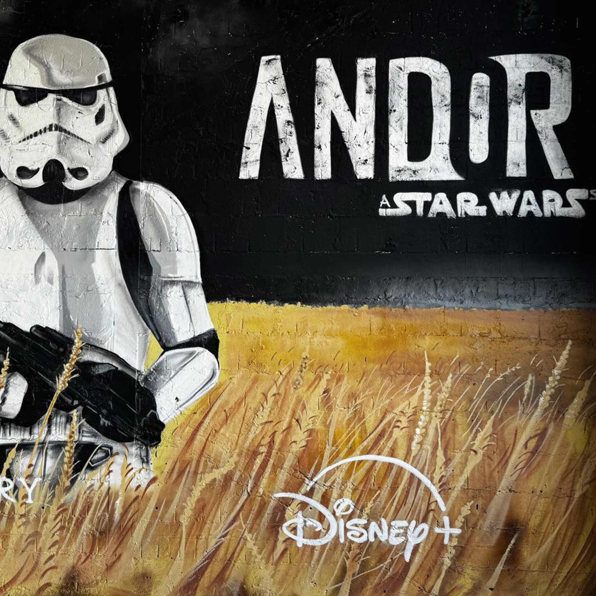 Graffiti Star Wars Andor Artwork by URBAN ARTISTS Berlin am Teufelsberg